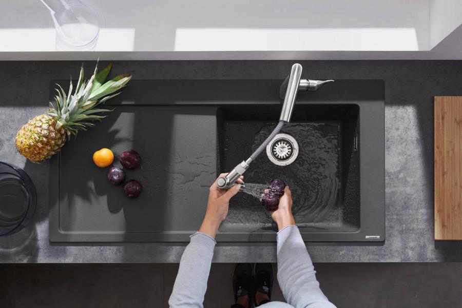 Hansgrohe Metris M71 Кухонный смеситель однорычажный, 220, с вытяжным душем, 2jet Хром, 73800000 - Изображение 4
