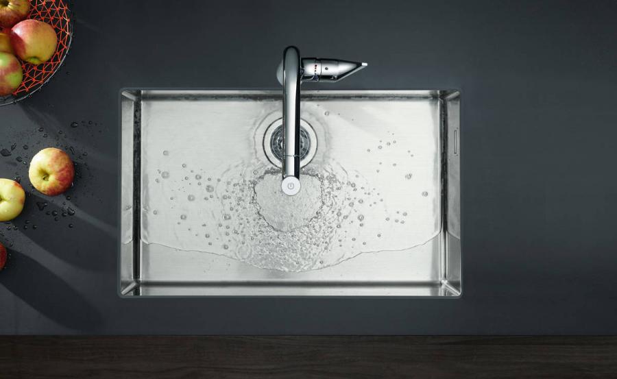 Hansgrohe Metris Select M71 Кухонный смеситель однорычажный, 320, с вытяжным изливом, 1jet, sBox Хром, 73803000 - Изображение 4