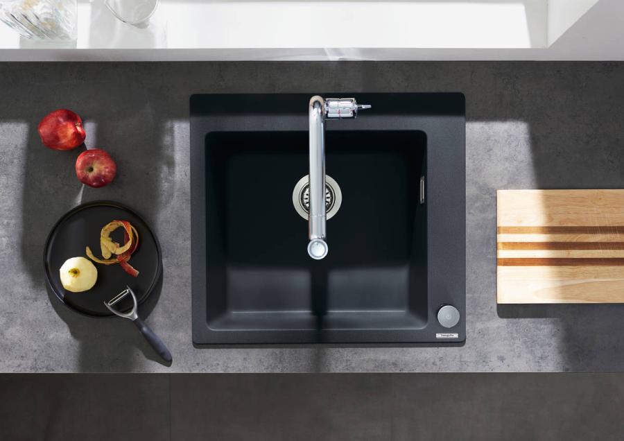 Hansgrohe Metris Select M71 Кухонные смеситель на 2 отверстия, однорычажный, 320, с вытяжным душем, 2jet, sBox Под Сталь, 73806800 - Изображение 5