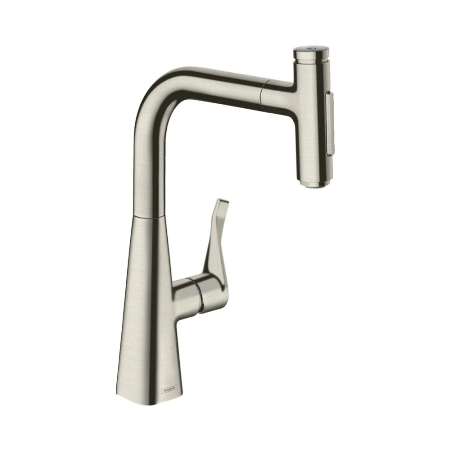 Hansgrohe Metris Select M71 Кухонный смеситель однорычажный 240 с вытяжным душем 2jet sBox 73817800