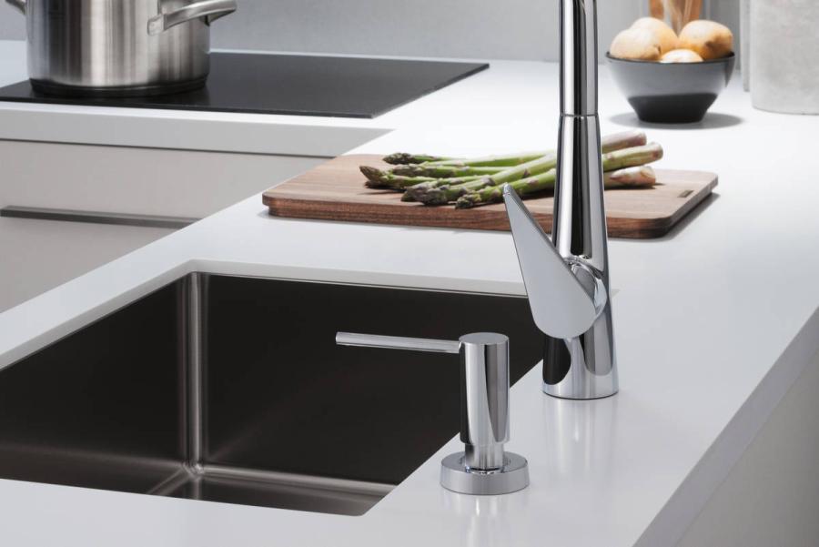 Hansgrohe Talis Select M51 Кухонный смеситель однорычажный, 300, с вытяжным изливом, 1jet, sBox Под Сталь, 73853800 - Изображение 6