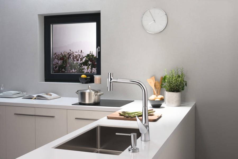 Hansgrohe Talis Select M51 Кухонный смеситель однорычажный, 300, с вытяжным душем, 2jet, sBox Хром, 73867000 - Изображение 6