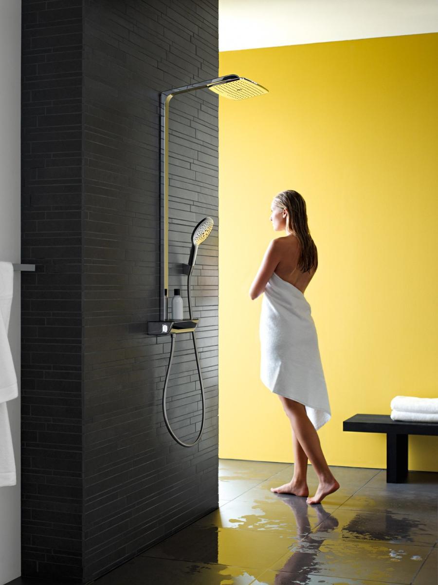 Hansgrohe Raindance E Showerpipe 360 1jet Душевая система с термостатом ShowerTablet Select 300 хром-белый матовый 27288400 - Изображение 4