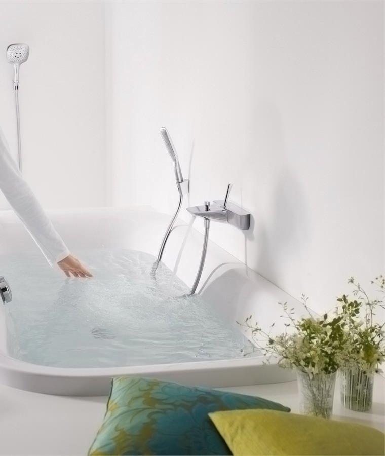 Hansgrohe PuraVida Смеситель для ванны однорычажный ВМ 1/2 хром-белый 15472400 - Изображение 4