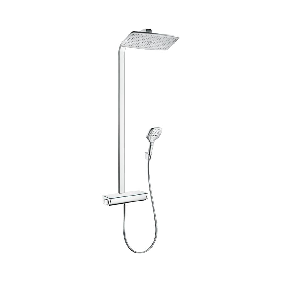Hansgrohe Raindance Select Showerpipe 360  душевая система хром-белый матовый 27112400 - Изображение 1