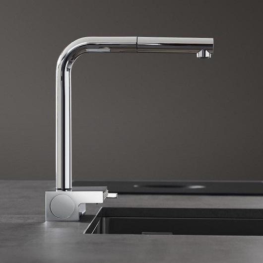 Hansgrohe Aquno Select M81 Смеситель для кухни однорычажный 250 с вытяжным душем хром 73836000 - Изображение 5