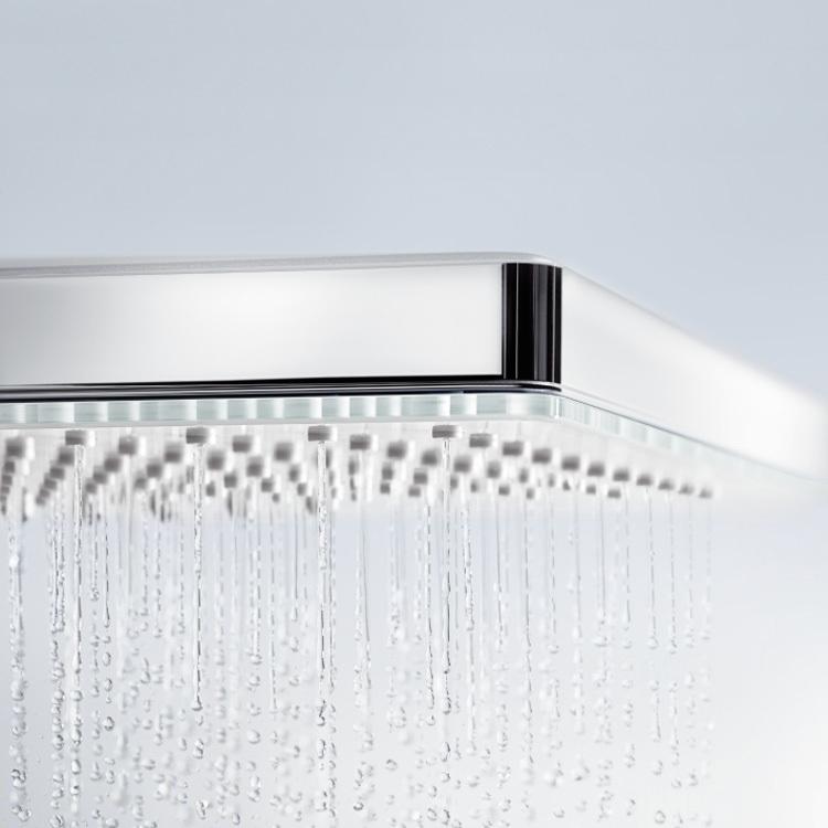 Hansgrohe Rainmaker Select Верхний душ 460 3jet EcoSmart 9 л/мин с потолочным подсоединением хром-белый матовый 24016400 - Изображение 3