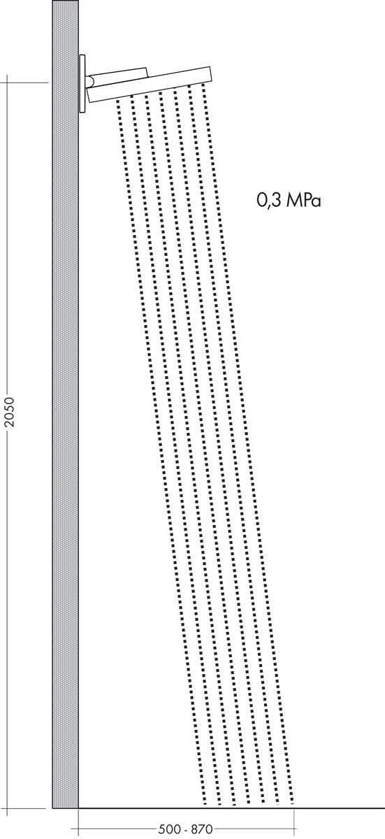 Hansgrohe Rainfinity Верхний душ 360 1jet с настенным креплением хром-черный матовый 26230340 - Изображение 12