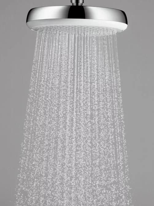 Hansgrohe Верхний душ Crometta 160 1jet EcoSmar хром-белый матовый 26578400 - Изображение 5