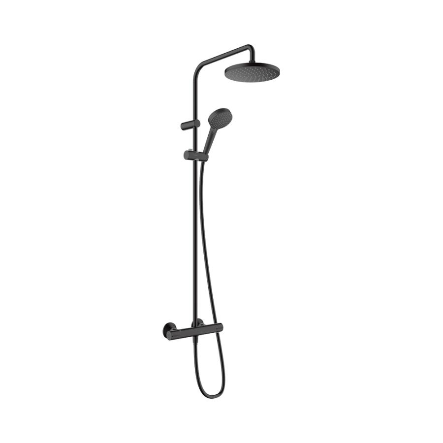 Hansgrohe Vernis Blend Showerpipe 200 1jet с термостатом Черный Матовый, 26276670 - Изображение 3