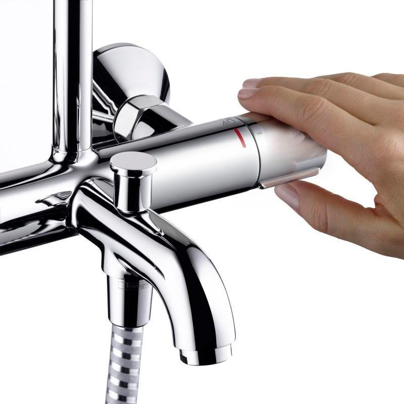 Hansgrohe Vernis Blend Showerpipe 200 1jet с термостатом для ванны Хром, 26274000 - Изображение 9