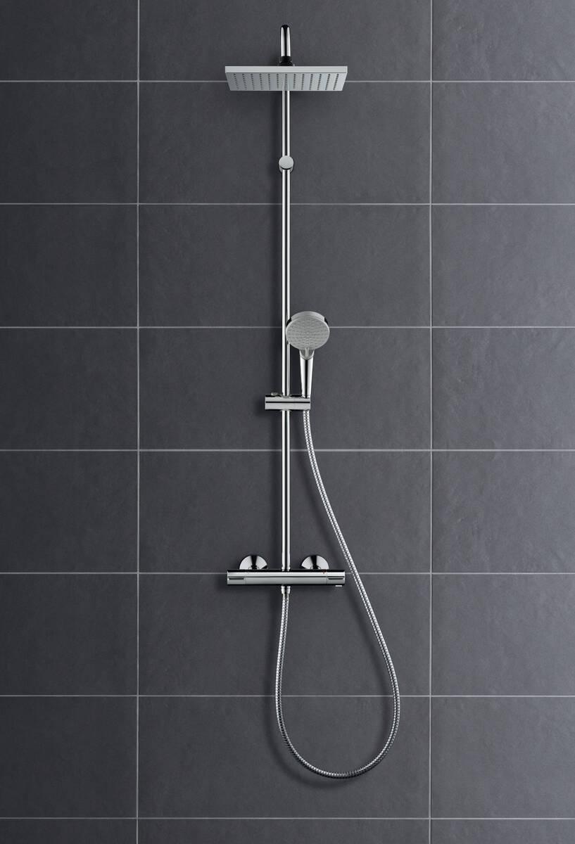 Hansgrohe Hansgrohe Vernis Shape Showerpipe 230 1jet с термостатом черный матовый 26286670 - Изображение 4