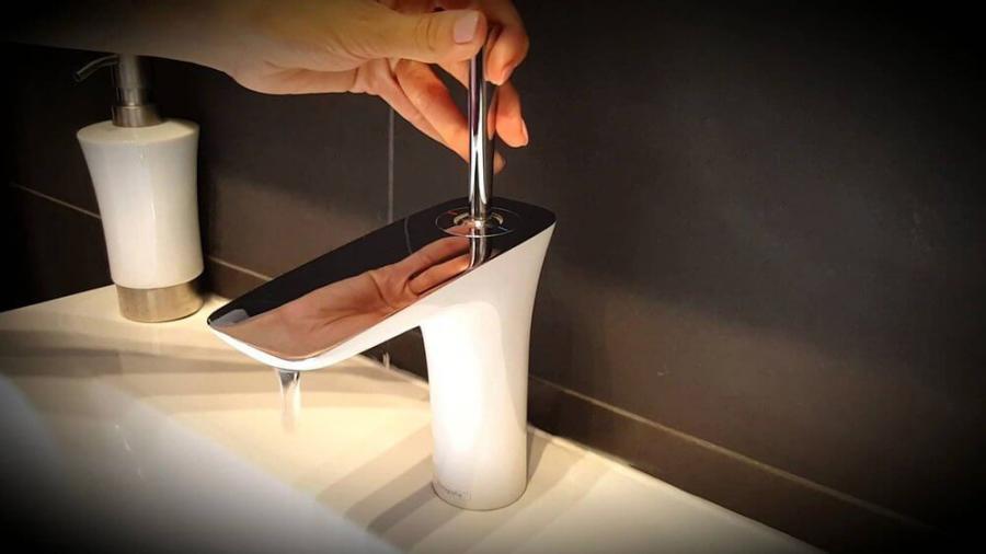Hansgrohe PuraVida смеситель для раковины с гигиеническим душем хром-белый матовый 15275400 - Изображение 7