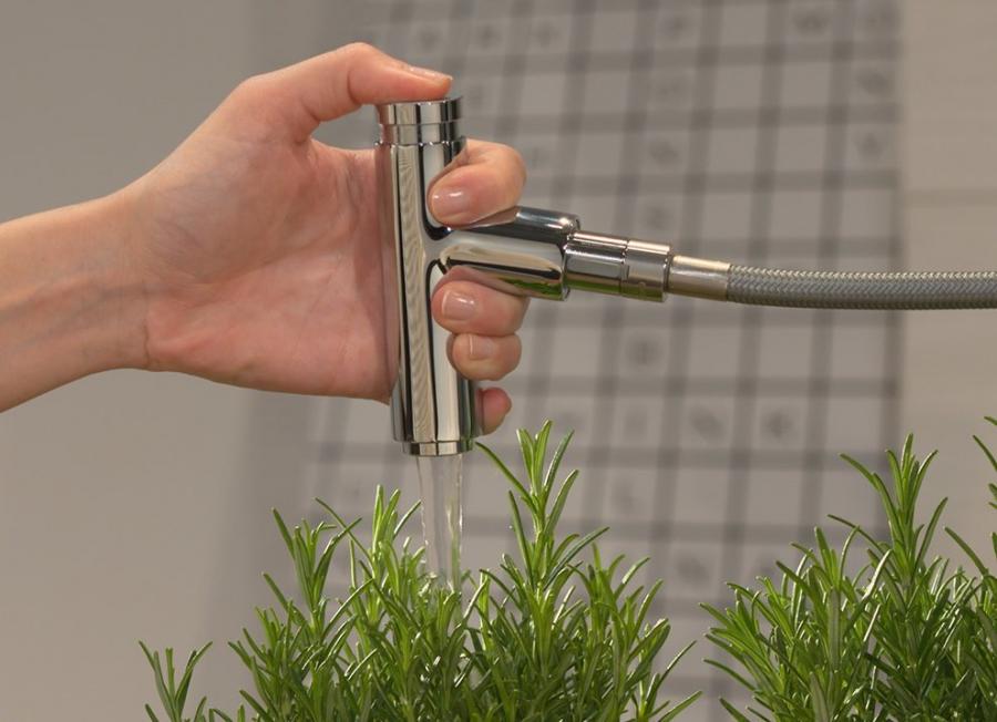 Hansgrohe Metris смеситель для кухни однорычажный с выдвижным душем хром хром 14820000 - Изображение 11