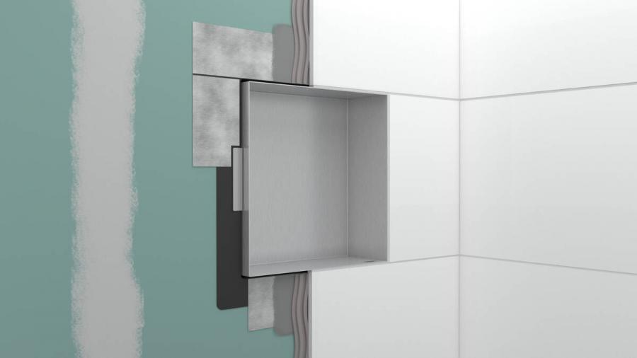 Hansgrohe XtraStoris Minimalistic Встраиваемая в нишу полка 300/150/140
