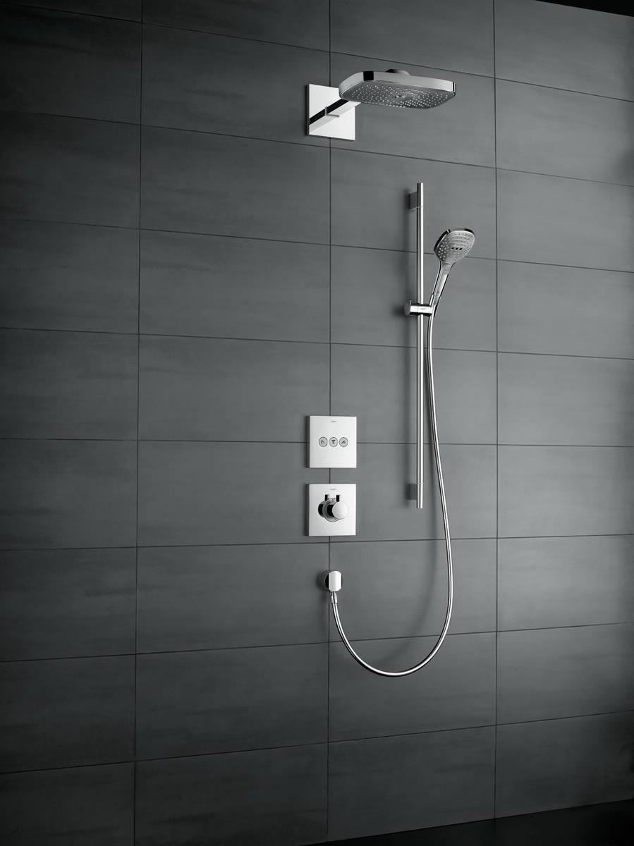 Hansgrohe ShowerSelect Вентиль скрытого монтажа для 3 потребителей черный матовый 15764670 - Изображение 3