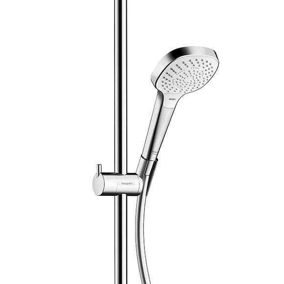 Hansgrohe Croma Select Е 180 2jet Showerpipe душевая система с однорычажным смесителем хром-белый 27258400 - Изображение 2