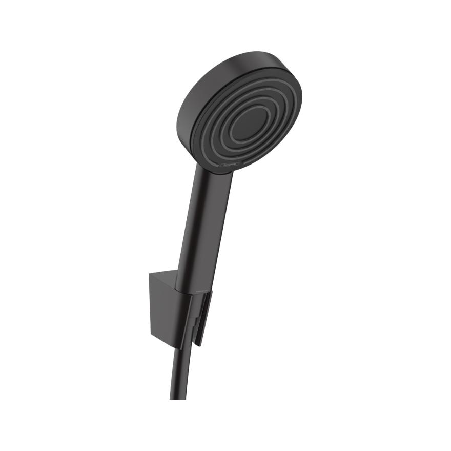 Hansgrohe Pulsify Душевой набор с держателем 105 1jet шланг 125 черный матовый 24301670 - Изображение 1