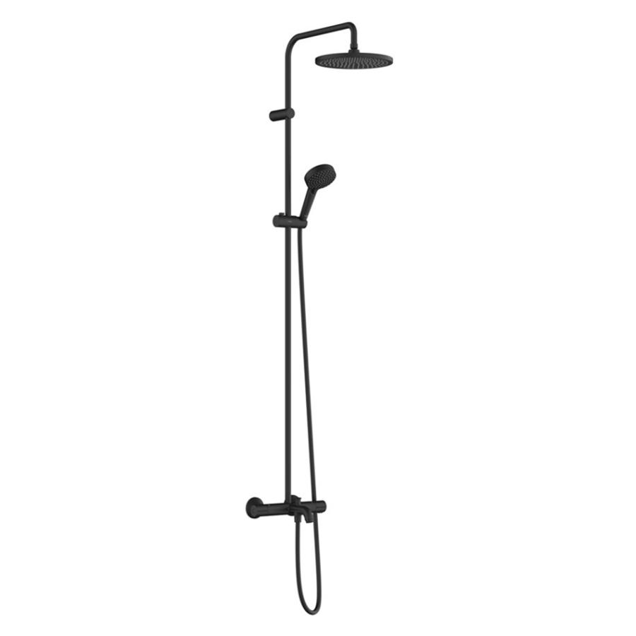 Hansgrohe Vernis Blend  Showerpipe 240 1jet с термостатом для ванны черный 26899670 - Изображение 1