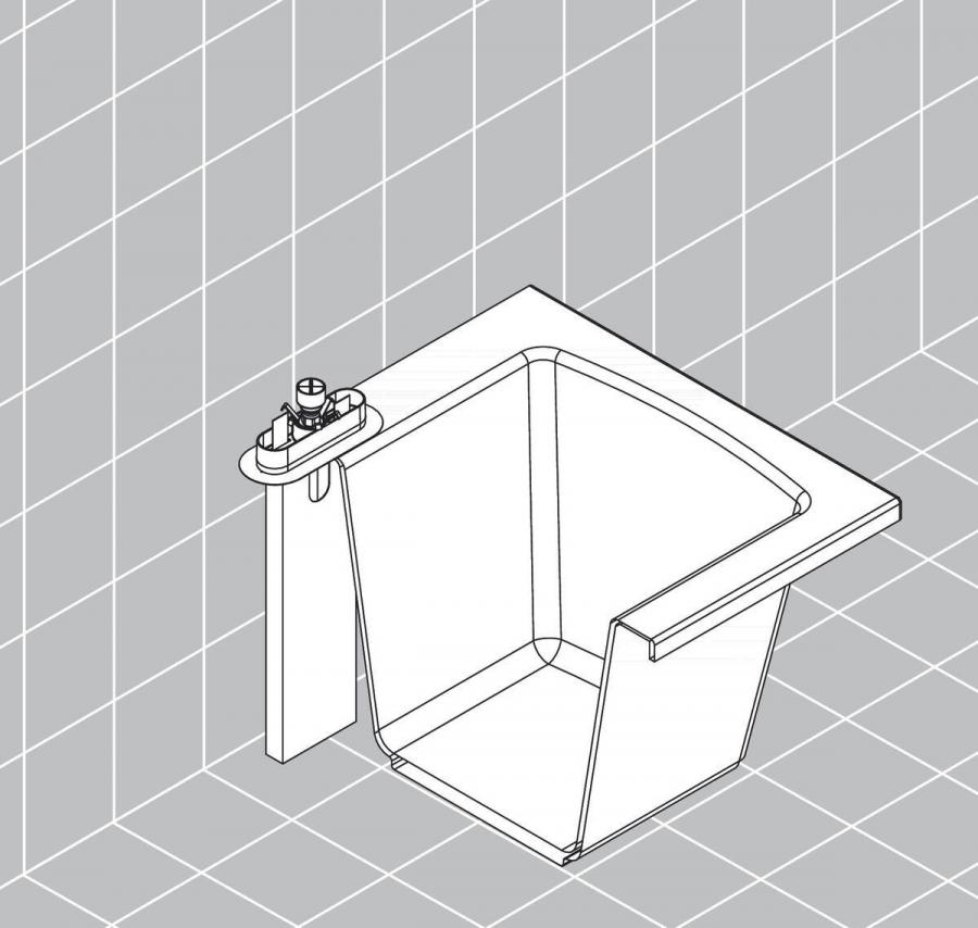 Hansgrohe sBox Скрытая часть sBox для ванны, монтаж на край ванны или плитку 13560180 - Изображение 2