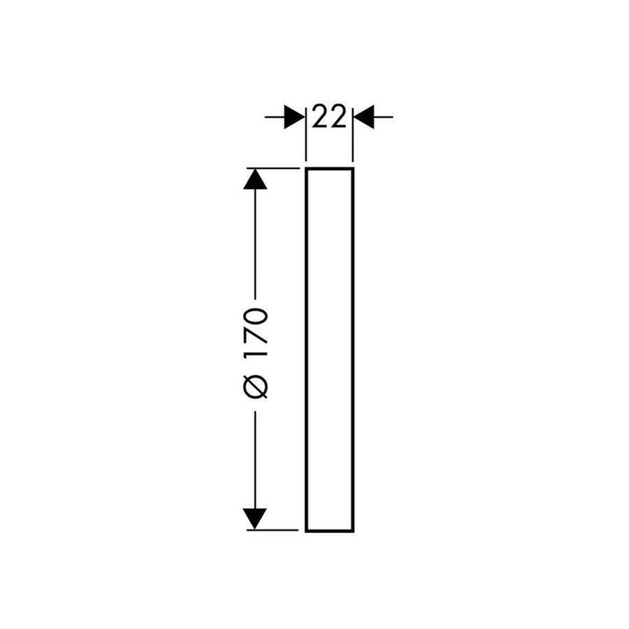 Hansgrohe Удлинение внешней части смесителя iBox universal хром 13596000 - Изображение 4