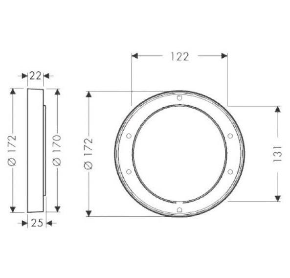Hansgrohe Удлинение внешней части смесителя iBox universal хром 13596000 - Изображение 5