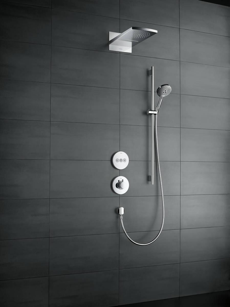 Hansgrohe Термостат ShowerSelect S HighFlow с клапаном для ручного душа скрытый монтаж хром 15742000 - Изображение 2