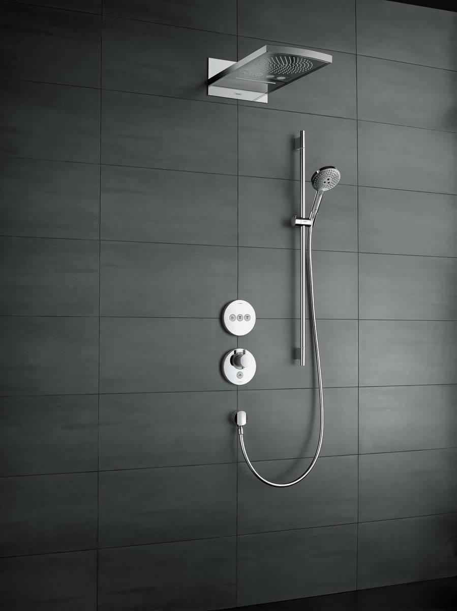 Hansgrohe Термостат ShowerSelect S HighFlow с клапаном для ручного душа скрытый монтаж хром 15742000 - Изображение 3