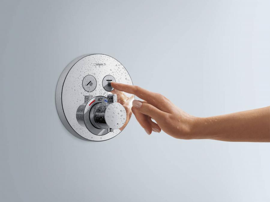 Hansgrohe Термостат ShowerSelect S, для 2 потребителей, скрытый монтаж Хром, 15743000 - Изображение 8