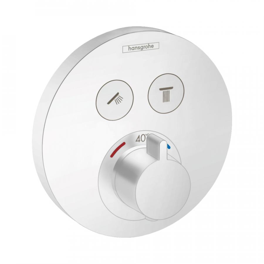 Hansgrohe Термостат ShowerSelect S, для 2 потребителей, скрытый монтаж Хром, 15743000 - Изображение 6