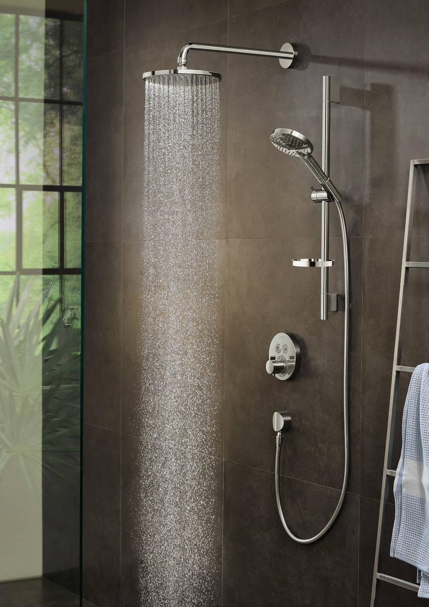 Hansgrohe Термостат ShowerSelect S, для 2 потребителей, скрытый монтаж Золото, 15743990 - Изображение 9
