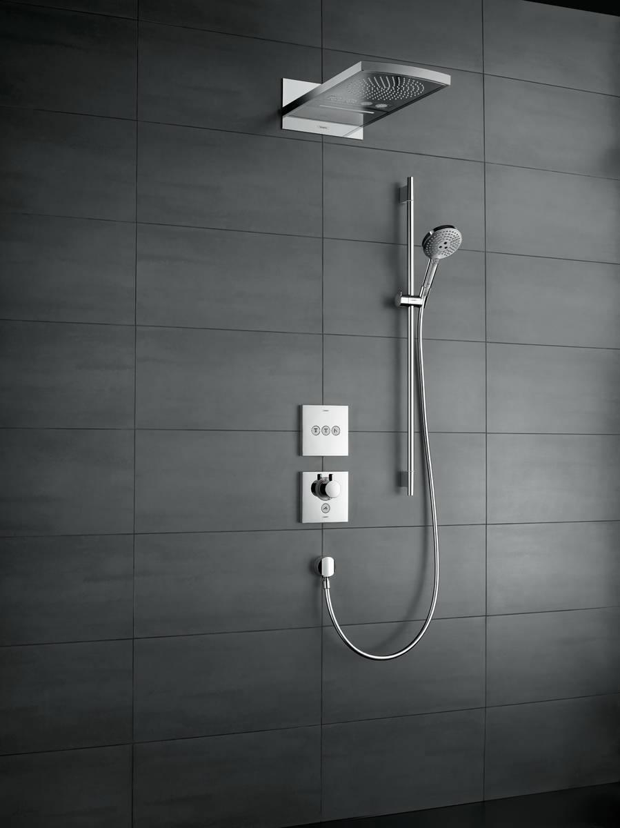 Hansgrohe ShowerSelect Термостат HighFlow скрытого монтажа для 1 потребителя с клапаном для ручного душа хром 15761000 - Изображение 2