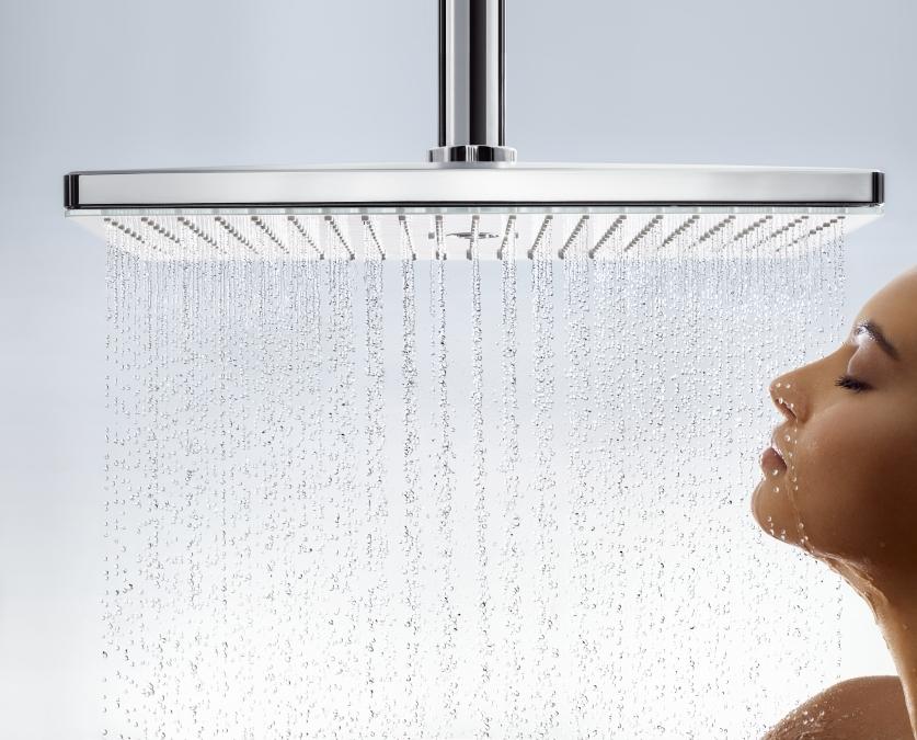 Hansgrohe Rainmaker Select Верхний душ 460 1jet с потолочным подсоединением Белый/Хром, 24002400 - Изображение 6