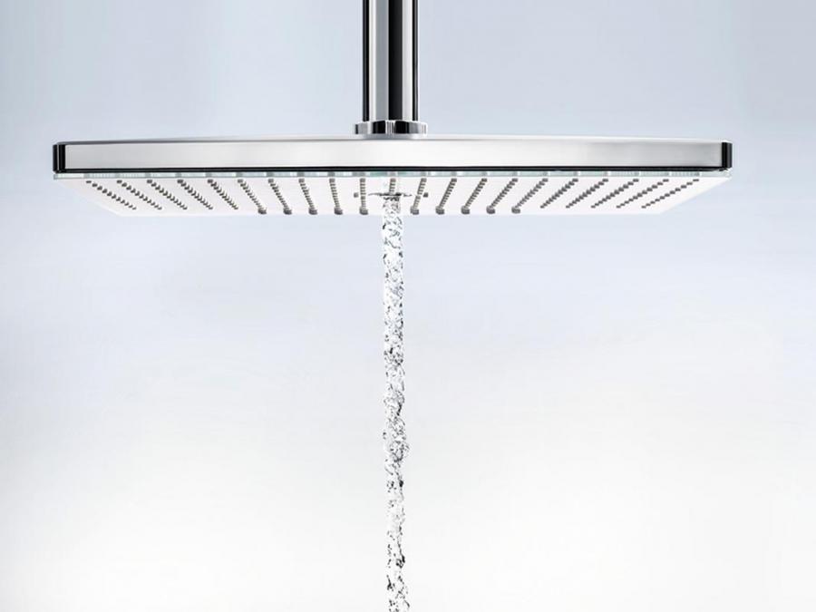 Hansgrohe Rainmaker Select Верхний душ 460 2jet с потолочным подсоединением хром-белый матовый 24004400 - Изображение 4