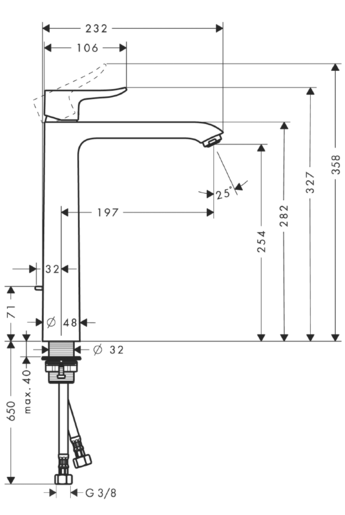 Hansgrohe Metris смеситель для раковины 260 хром 31082000 - Изображение 8