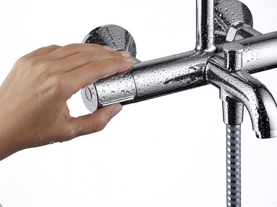 Hansgrohe Vernis Shape Showerpipe 230 1jet с термостатом для ванны Хром, 26284000 - Изображение 2