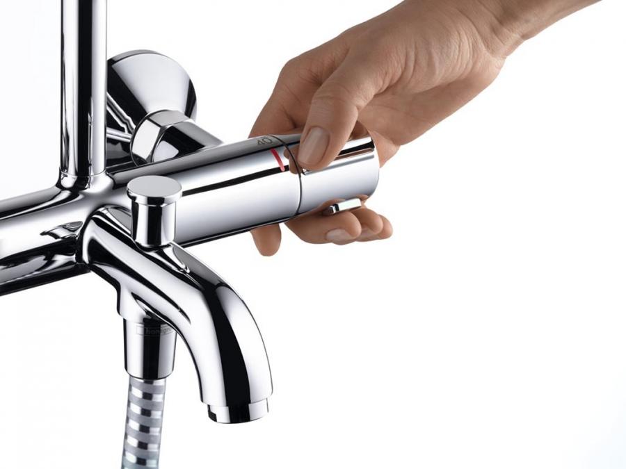 Купить Hansgrohe Vernis Shape Showerpipe 230 1jet с термостатом для ванны