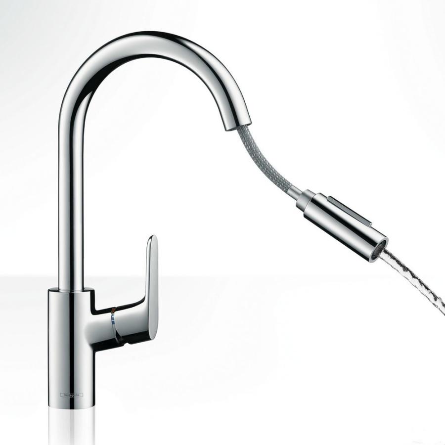 Hansgrohe Focus M41 Кухонный смеситель однорычажный 240 с вытяжным душем 2jet (повреждения упаковки)