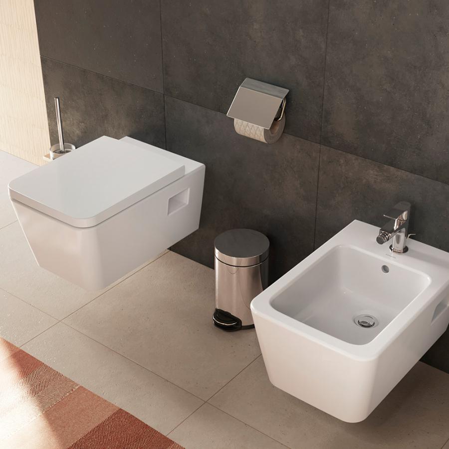 Hansgrohe EluPura Original Q Унитаз подвесной 540х360 безободковый с сиденьем без микролифта