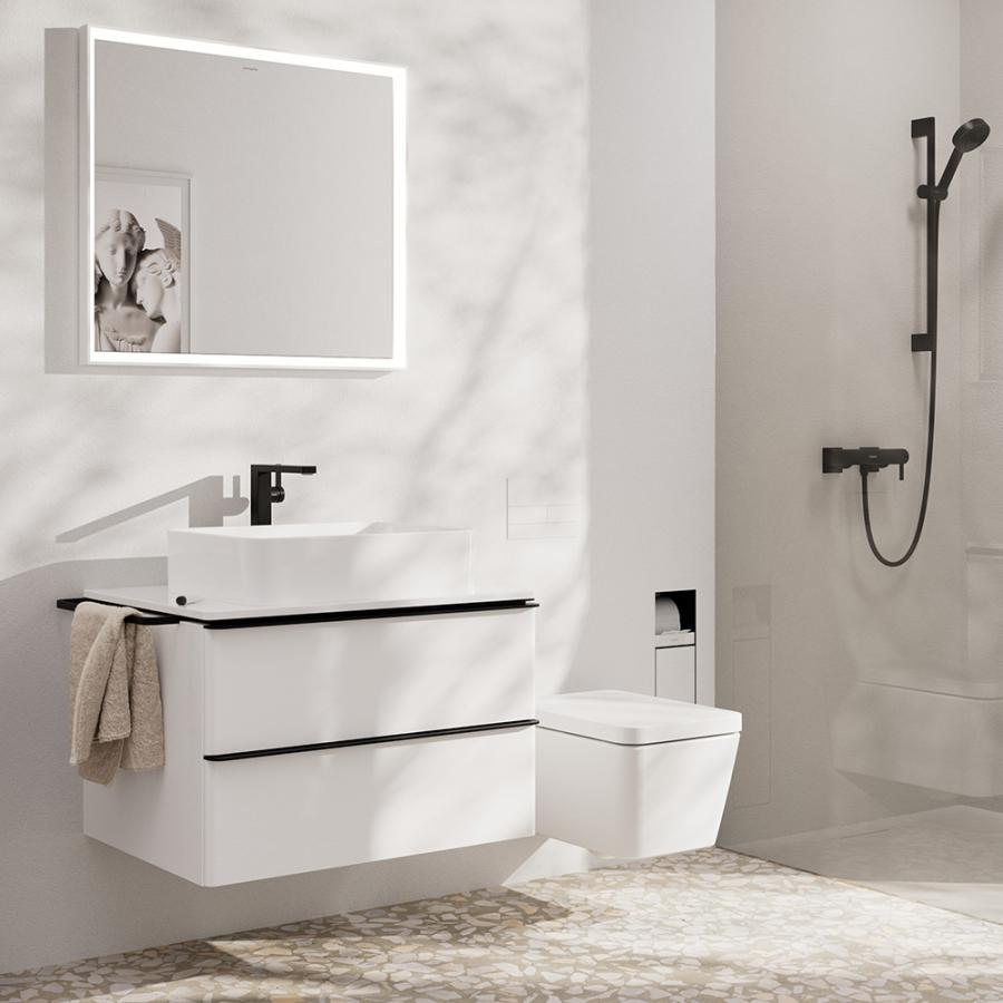 Hansgrohe Tecturis E Смеситель для раковины 240 Fine, однорычажный, CoolStart, с клапаном push-open