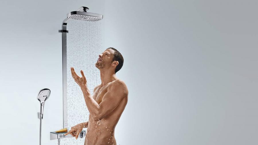 Hansgrohe Raindance Select E Showerpipe 300 2jet Душевой набор с ShowerTablet Select 300 Хром, 27126000 - Изображение 4