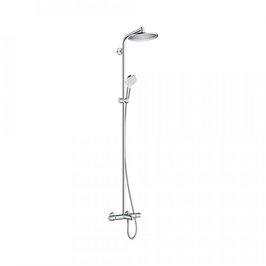 Hansgrohe Crometta S Showerpipe 240 1jet душевая система с термостатом для ванны Хром, 27320000 - Изображение 1