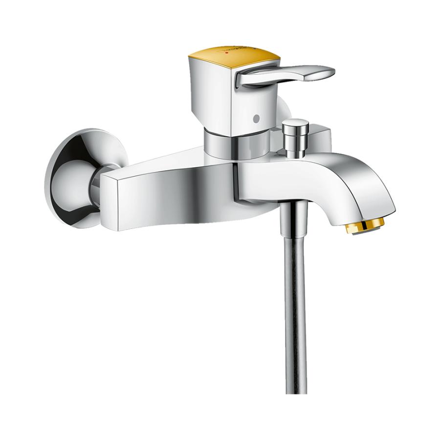 Hansgrohe Metropol Classic Смеситель для ванны однорычажный с рычаговой рукояткой ВМ хром-золото 31340090 - Изображение 1