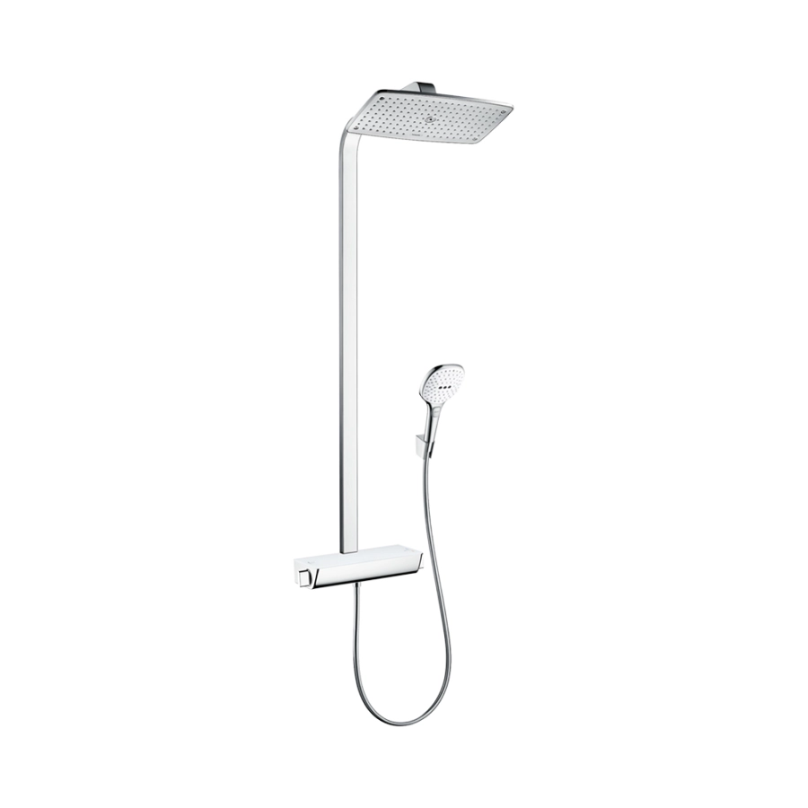 Hansgrohe Raindance Select Showerpipe 360 душевая система с термостатом  хром-белый матовый 27112400