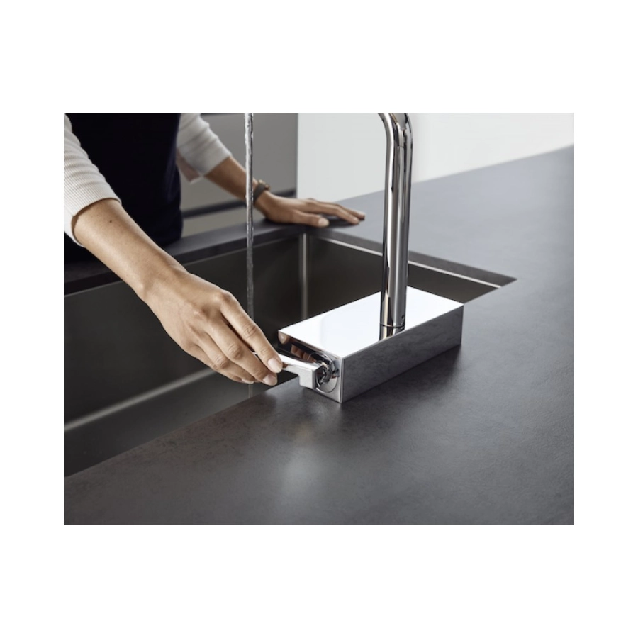 Hansgrohe Aquno Select M81 Кухонный смеситель однорычажный 250 с вытяжным душем 2jet sBox