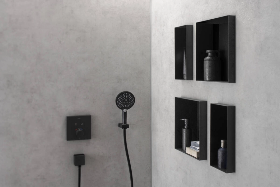 Hansgrohe XtraStoris Minimalistic Встраиваемая в нишу полка 300/150/140