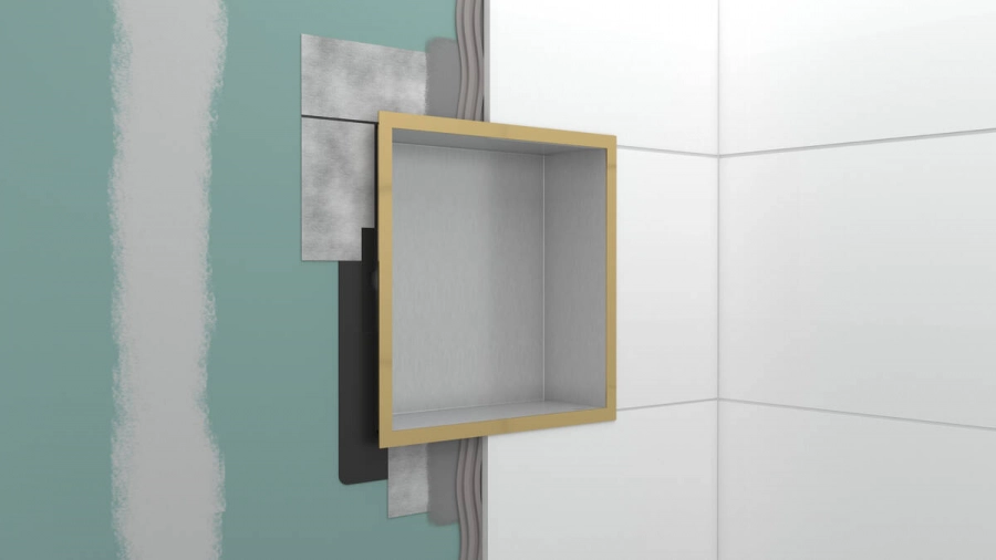 Купить Hansgrohe XtraStoris Individual Встраиваемая в нишу полка 300/300/100