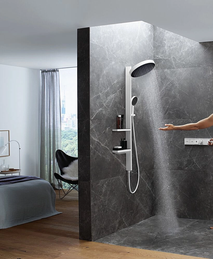 Hansgrohe Rainfinity Showerpipe 360 Душевой набор скрытого монтажа белый  матовый 26842700