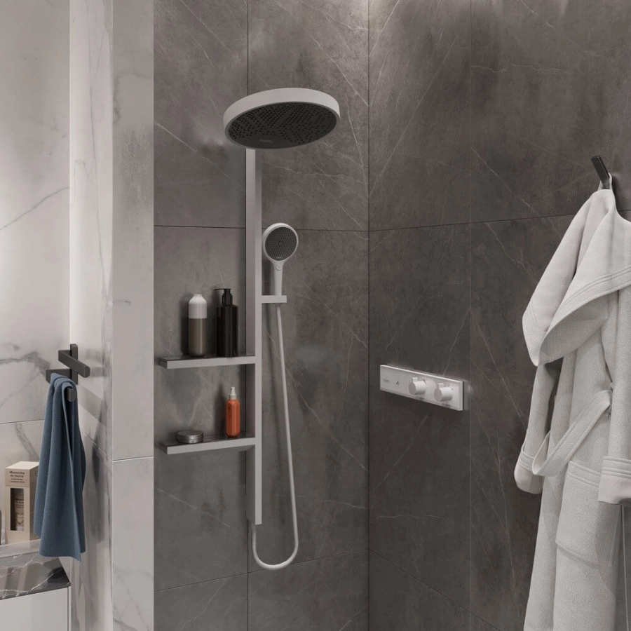 Hansgrohe Rainfinity Showerpipe 360 Душевой набор скрытого монтажа белый  матовый 26842700