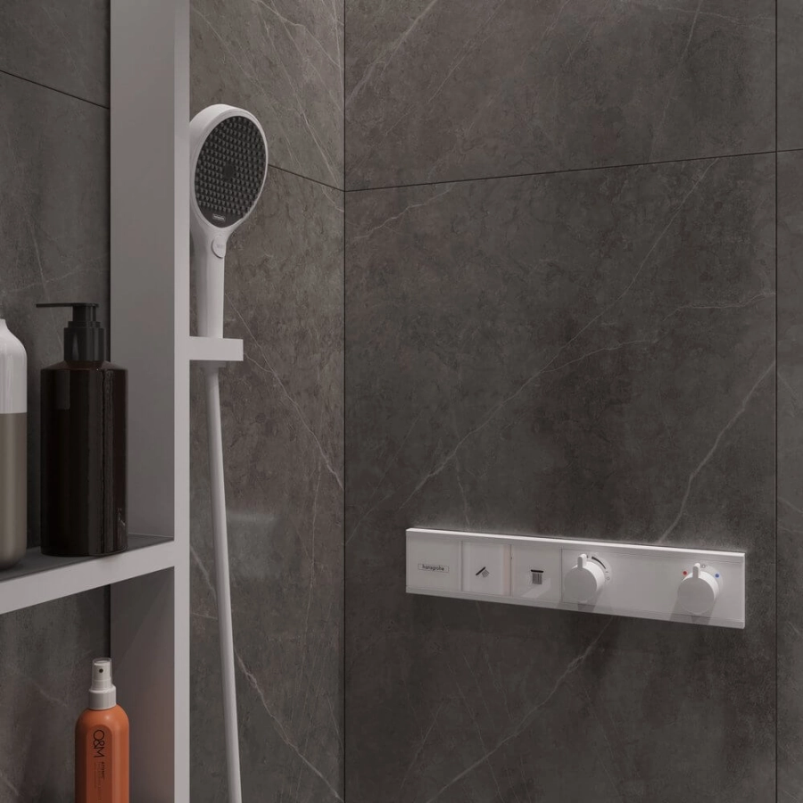 Hansgrohe Rainfinity Showerpipe 360 Душевой набор скрытого монтажа белый  матовый 26842700